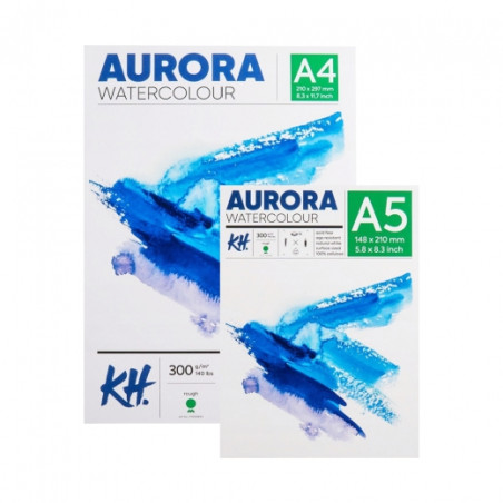 AURORA watercolor rough block coarse 300g 12 sheets