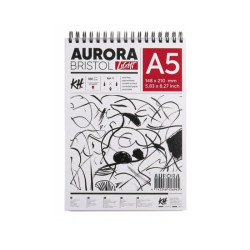 Aurora bristol light blok 180g 40ark na spirali - sklep plastyczny - s