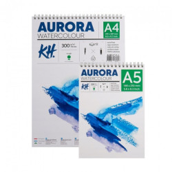 AURORA watercolor rough coarse-grained block on a spiral 300g 12 sheet