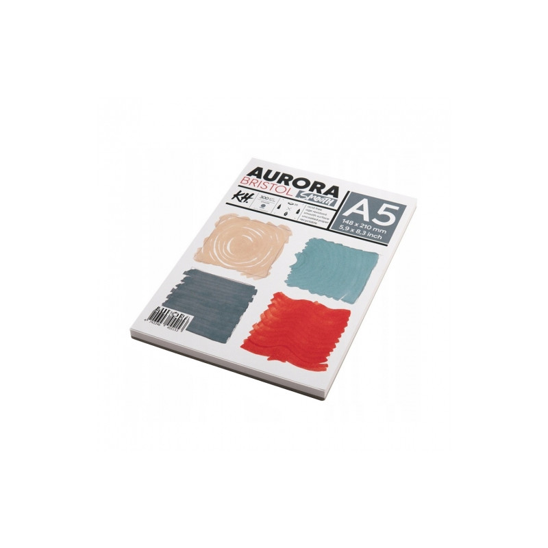 Aurora bristol smooth smooth block 300g 20 sheets