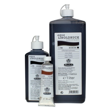 Schmincke aqua linoldruck linoprint linocut paint