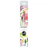Da Vinci loose watercolor florals set of 3 synthetic brushes