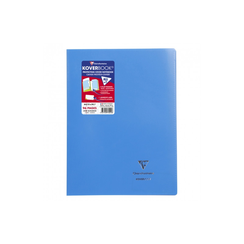 Clairefontaine koverbook lined notebook with a margin of 90g 96 pages