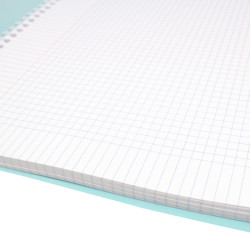 Clairefontaine koverbook blush zeszyt w kratkę na spirali A4 160 stron