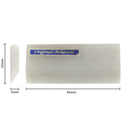 Natural Arkansas stone sharp front rounded back