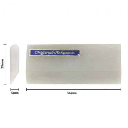 Natural Arkansas stone sharp front rounded back