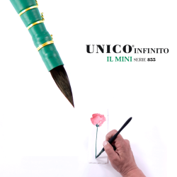 Borciani Bonazzi unico infinito il mini quill synthetic brushes series