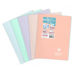 Clairefontaine koverbook blush 160-page spiral lined notebook