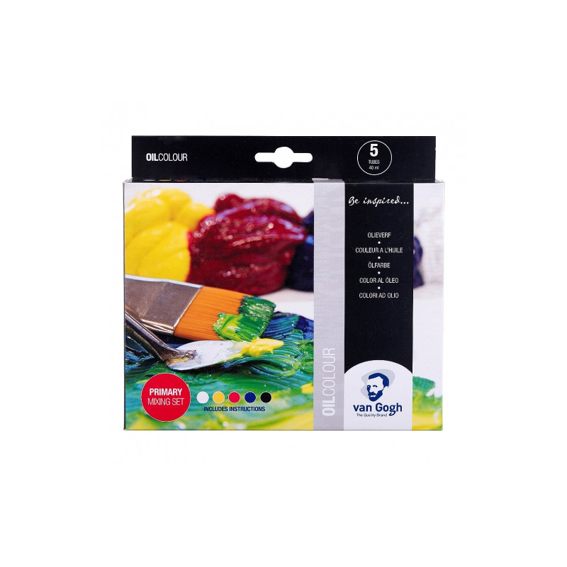 Talens van gogh set of oil paints 5x40ml