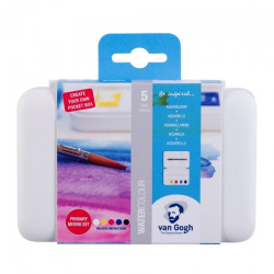 Talens van gogh set of watercolor paints 5 semi-cubes