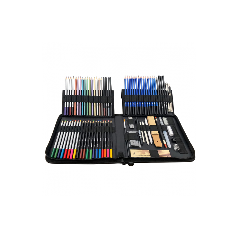Kalour 83 Piece Sketch Drawing Set in the case