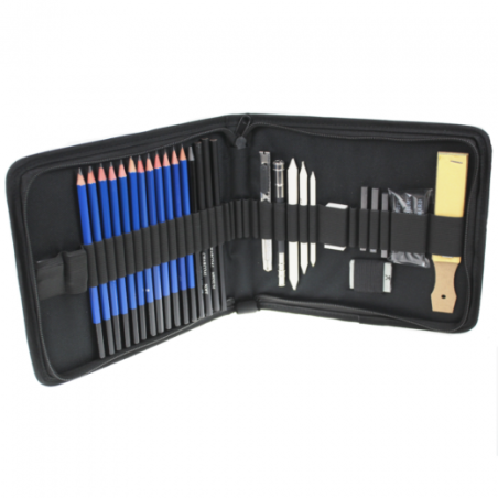 Kalour 12 pencils set of 32 elements in a case
