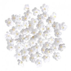 DpCraft kwiaty papierowe białe 2cm 60 szt - sklep plastyczny - szał dl