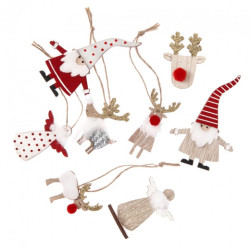 DpCraft Christmas wooden motifs 8 pcs