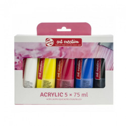 Talens art creation basic set of acrylic paints 5x75ml