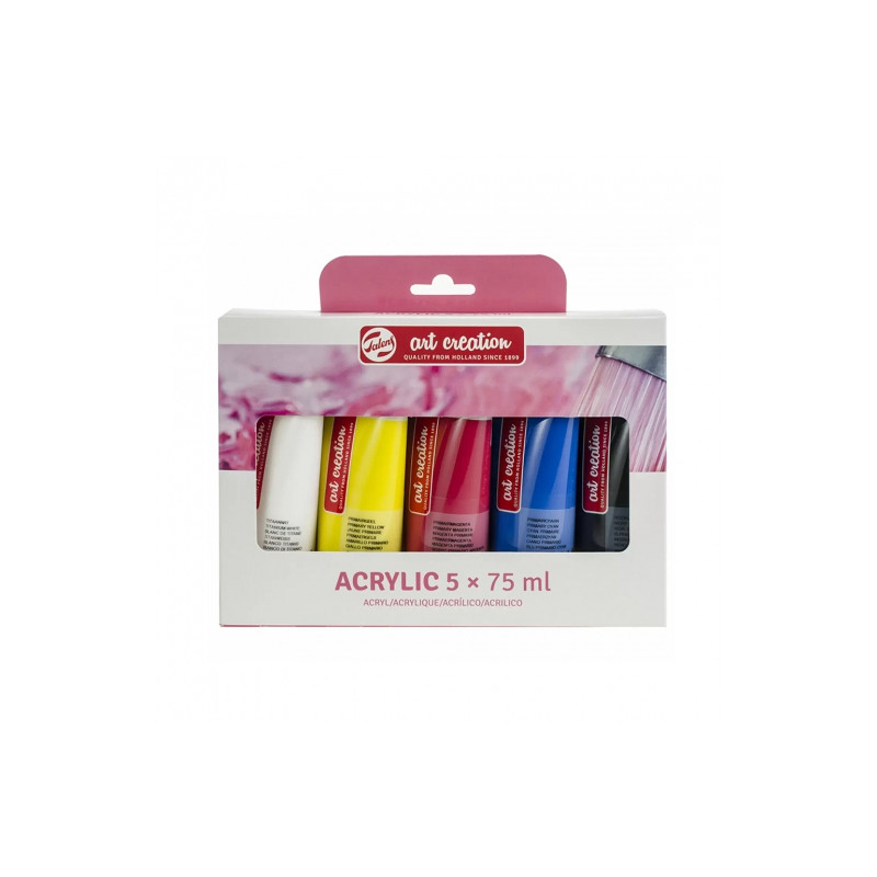 Talens art creation basic set of acrylic paints 5x75ml