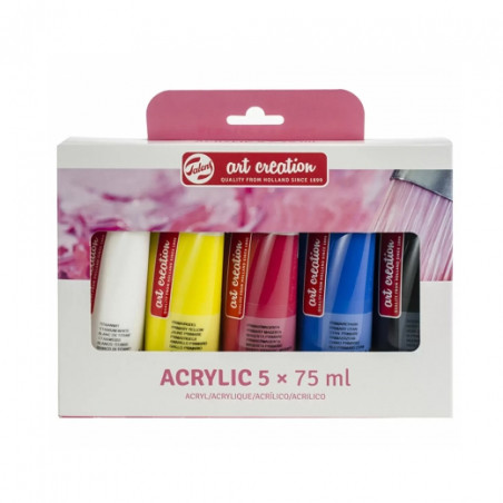 Talens art creation basic set of acrylic paints 5x75ml