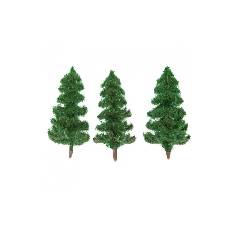 DpCraft decorative christmas trees green 6cm 3pcs