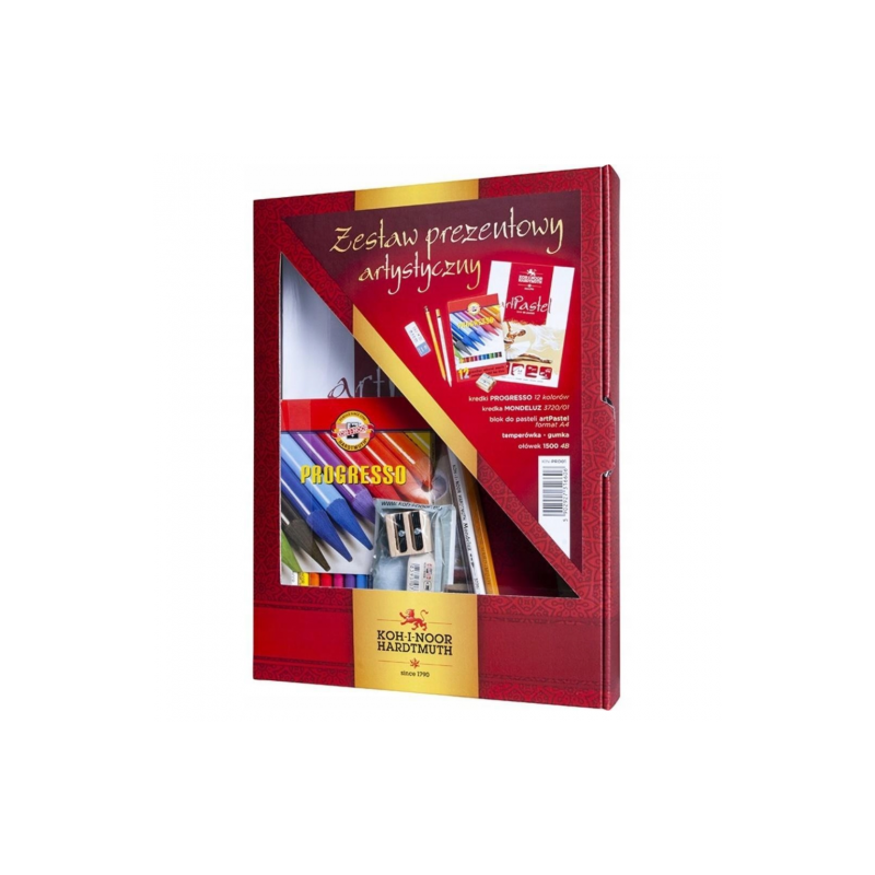 Koh-i-noor artistic gift set with progresso crayons No. 31