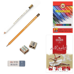 Koh-i-noor artistic gift set with progresso crayons No. 31