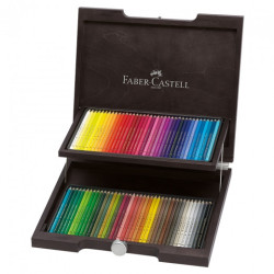Faber-Castell polychromos zestaw 72 kredek w drewnianej kasecie - skle