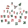 DpCraft wooden elements for advent calendar 29 pcs