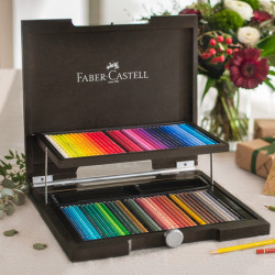 Faber-Castell polychromos zestaw 72 kredek w drewnianej kasecie - skle