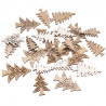 DpCraft white and natural wooden trees 24 pcs