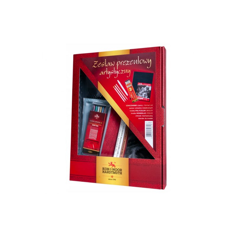 Koh-i-noor art gift set with black A4 sketchbook No. 32