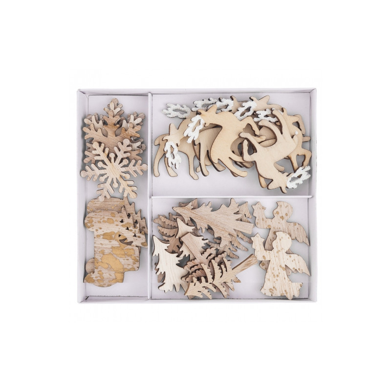 DpCraft Christmas Wooden Themes 24pcs