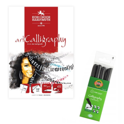 Koh-i-noor artistic gift set for calligraphy with felt-tip pens No. 34