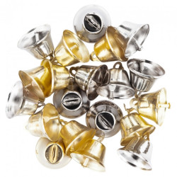 DpCraft metal bells 2.6 cm mix 20 pcs
