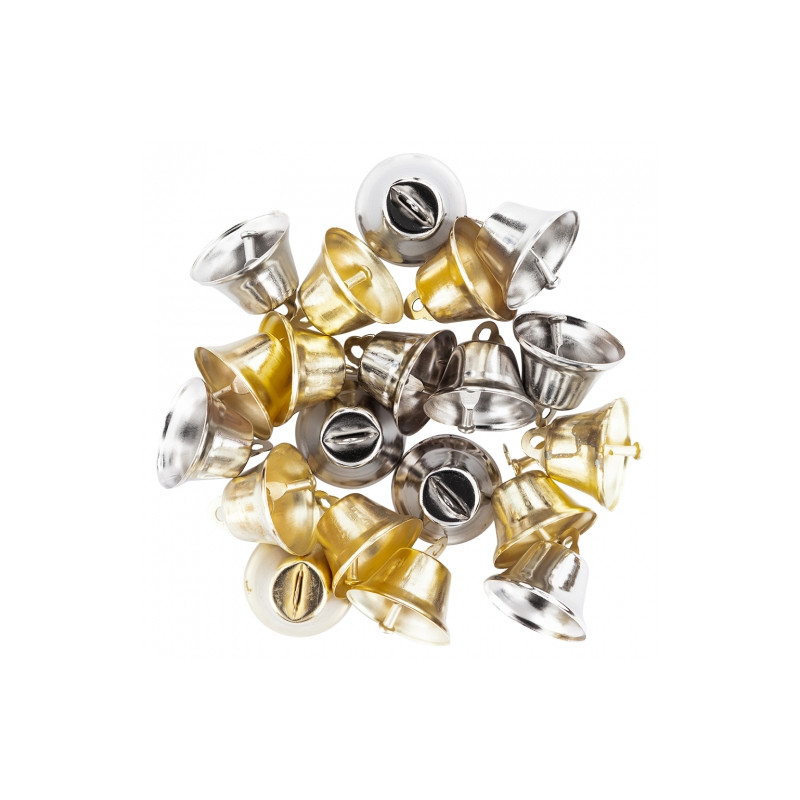 DpCraft metal bells 2.6 cm mix 20 pcs