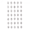 DpCraft self-adhesive crystals diamonds 35 pcs - art store -.