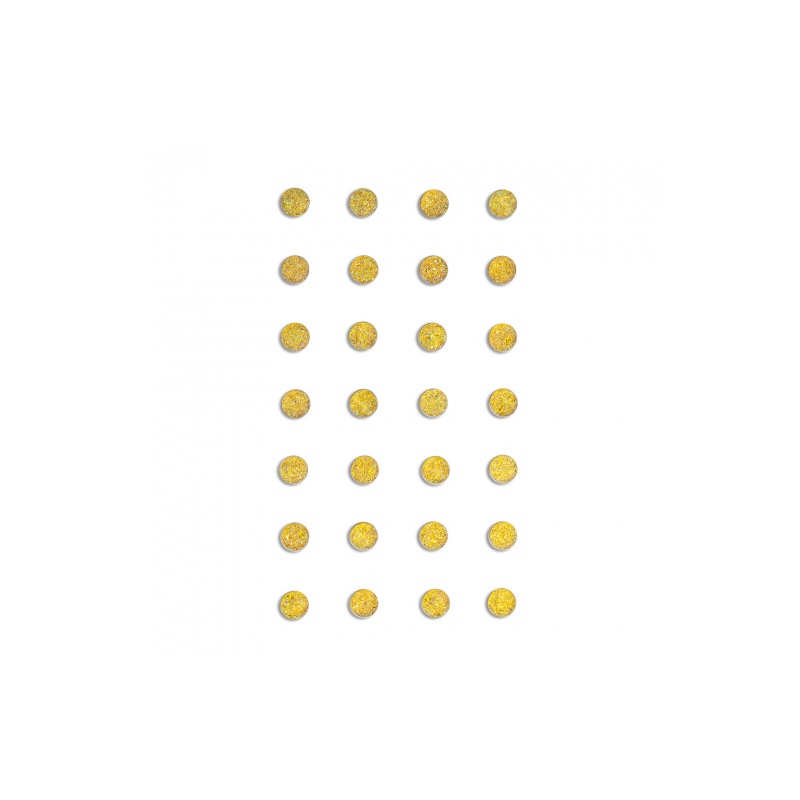 DpCraft złote kryształki samoprzylepne 8mm 28 szt - sklep plastyczny -