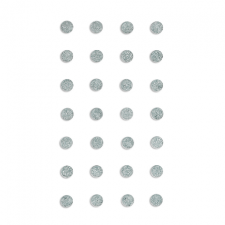 DpCraft srebrne kryształki samoprzylepne 8mm 28 szt - sklep plastyczny