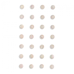 Self-adhesive crystals opal 8mm 28 pcs