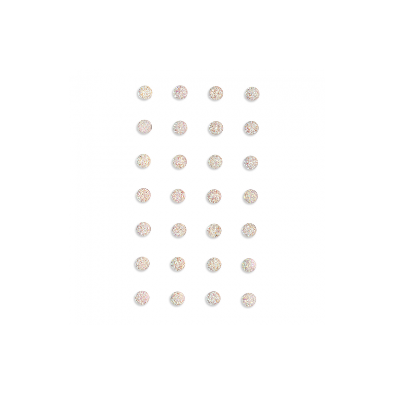 DpCraft opaliczne kryształki samoprzylepne 8mm 28 szt - sklep plastycz