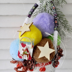 DpCraft polyester pompoms 5cm mix 30pcs