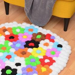 DpCraft pompony poliestrowe 5cm mix 30szt - sklep plastyczny - szał dl