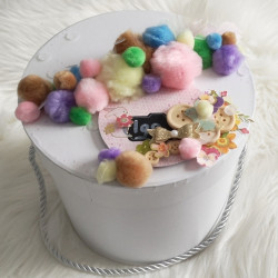 DpCraft acrylic pompoms mix pastel 156pcs