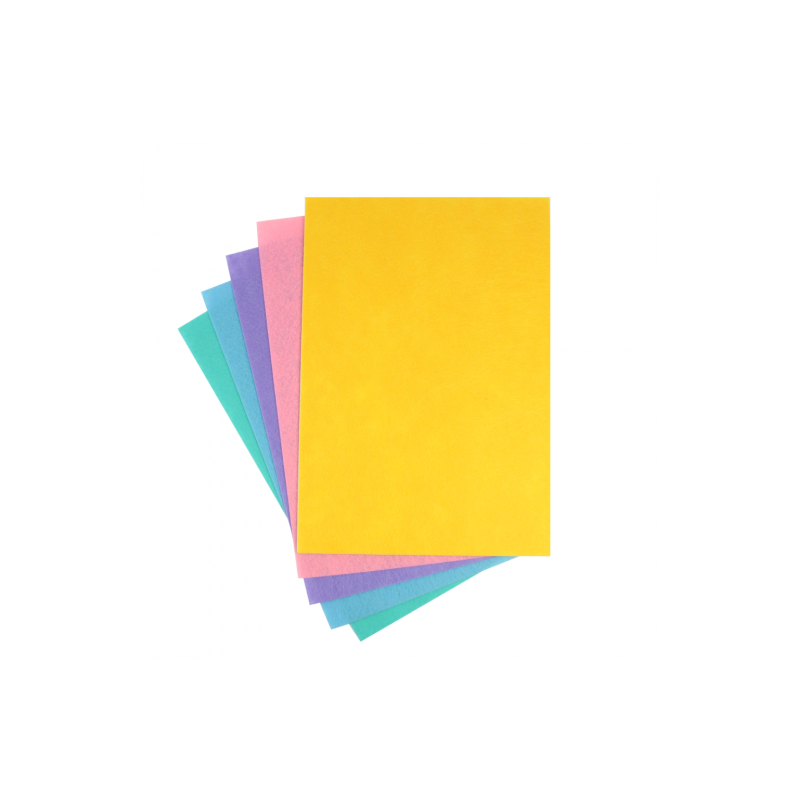 Felt A4 set no. 3 pastel 5 pcs
