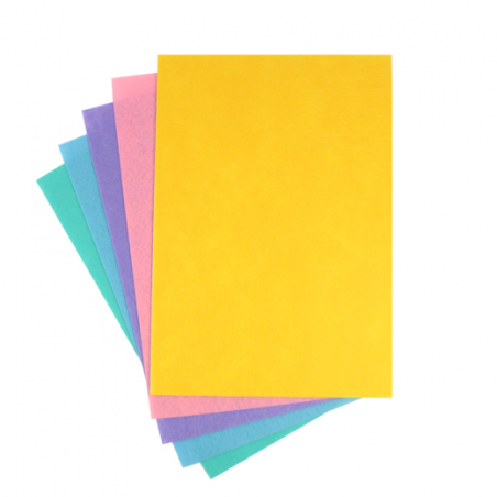 Felt A4 set no. 3 pastel 5 pcs