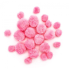 Pink acrylic pompoms mix sizes 24 pcs