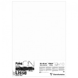 Clairefontaine paint on lisse smooth papier 50x65cm 250g 10ark - sklep