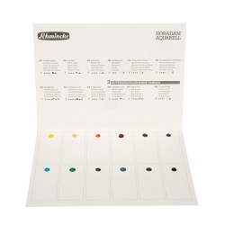 Schmincke horadam a set of watercolors 24 semi-cubes wooden box