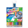 Bambino thick pencils with a sharpener 12 colors
