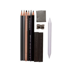 Caran d'Ache zestaw do szkicowania 11 elementów metalowe opakowanie -