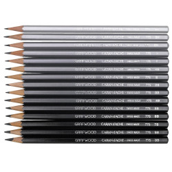 Caran d'Ache grafwood pencil set 15pcs metal case