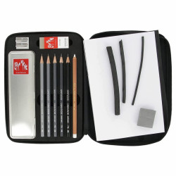 Caran d'Ache graphite line piórnik z wyposażeniem - sklep plastyczny -
